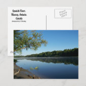 Spaanse rivier, Massey, Ontario, Canada Briefkaart (Voorkant / Achterkant)