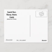 Spaanse rivier, Massey, Ontario, Canada Briefkaart (Achterkant)