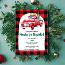 Spaanse Rode Fiesta de Navidad Kerstfeest