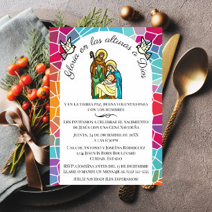 Spaanse Roem aan God Christelijke Kerstmaaltijd Kaart