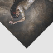 Spaanse Roos Balletdanseres Portret Tissuepapier (Detail)