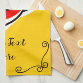 Spaanse Roos Hoeken Verticaal keukenhanddoek (Quarter Fold)