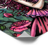 Spaanse Roos Mystieke Fantasie Kunst  Molly Harris Poster (Hoek)