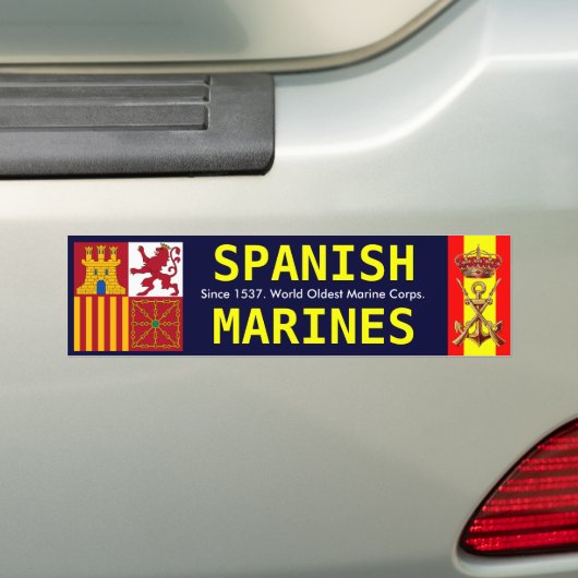 SPAANSE ROYAL MARINES BUMPERSTICKER (Op auto)