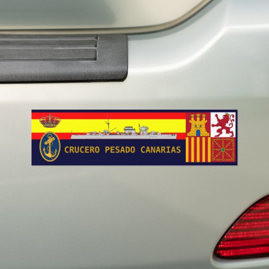 Spaanse Royal Navy Cruiser Bumpersticker (Op auto)
