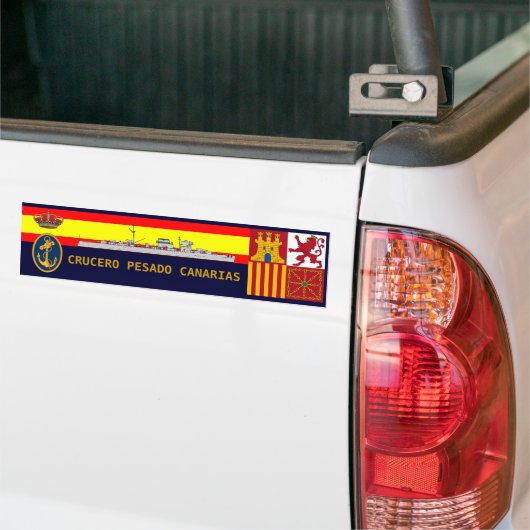 Spaanse Royal Navy Cruiser Bumpersticker (Op Truck)