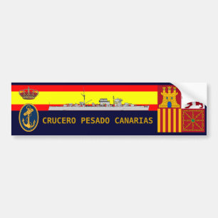 Spaanse Royal Navy Cruiser Bumpersticker