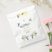 Spaanse Roze Hibiscus Bloemen Eucalyptus Bautizo Bedankzakje (Gezegeld)