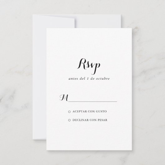 Spaanse RSVP (Voorkant)