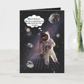 Spaanse ruimtevaarder Astronaut Boy Verjaardag Kaart (Voorkant)