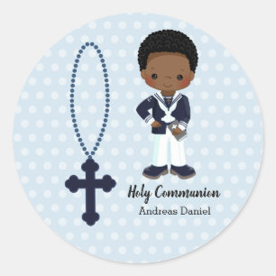 Spaanse Sailor First Community boy Ronde Sticker