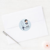 Spaanse Sailor First Community boy Ronde Sticker (Envelop)