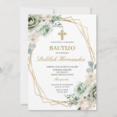 Spaanse salie groene bloemendoop kaart (Voorkant)