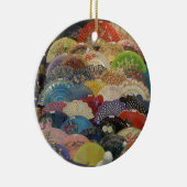 Spaanse siervisboom - Flamenco Fans Keramisch Ornament (Rechts)