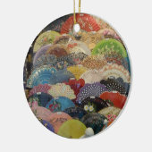 Spaanse siervisboom - Flamenco Fans Keramisch Ornament (Links)