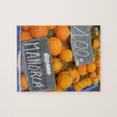 Spaanse Sinaasappels van Mallorca op de fruitmarkt Legpuzzel (Horizontaal)