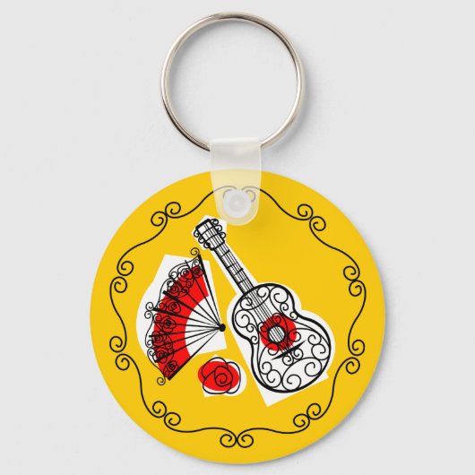 Spaanse sleutelhanger Souvenirs Border (Voorkant)