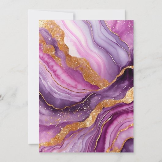 Spaanse Sophisticated Agate 50ste Verjaardagsfeest Kaart (Achterkant)