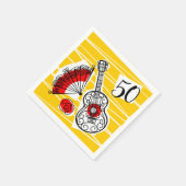 Spaanse Souvenirs 50 Leeftijd papieren servet (Hoek)