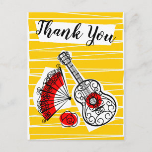 Spaanse Souvenirs Bedankt verticaal Briefkaart