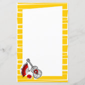 Spaanse Souvenirs Border Stripe paper 5,5x 8,5 (Voorkant)