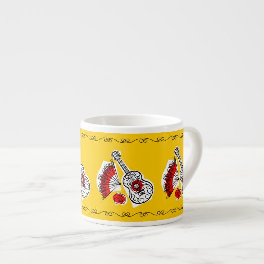 Spaanse Souvenirs Border Trio mok espresso (Voorkant rechts)