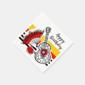 Spaanse Souvenirs Classic stripe Birthday Servet (Hoek)