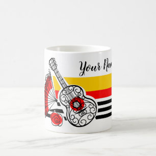 Spaanse Souvenirs Classic Stripe Name mok