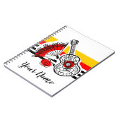 Spaanse Souvenirs Classic Stripe Name notitieboek (Linkerzijde)