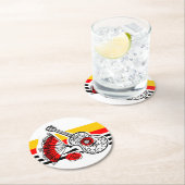 Spaanse Souvenirs Classic Stripe onderzetter round (Insitu)