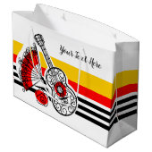 Spaanse Souvenirs Classic Stripe Text large Groot Cadeauzakje (Achterkant Gekanteld)