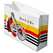 Spaanse Souvenirs Classic Stripe Text large Groot Cadeauzakje (Voorkant Gekanteld)