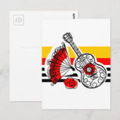 Spaanse Souvenirs Classic Stripe vertical Briefkaart (Voorkant / Achterkant)
