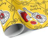 Spaanse Souvenirs Corners Multi Happy Birthday Cadeaupapier (Rol Hoek)