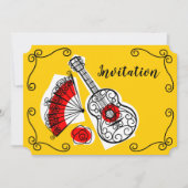 Spaanse Souvenirs Corners nodiging horizontaal uit Kaart (Voorkant)