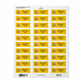 Spaanse Souvenirs Corners retour address label (Full Sheet)