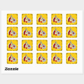 Spaanse Souvenirs Corners sticker vierkant (Vel)
