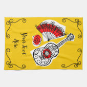 Spaanse Souvenirs Corners Tekst keukenhanddoek (Horizontaal)