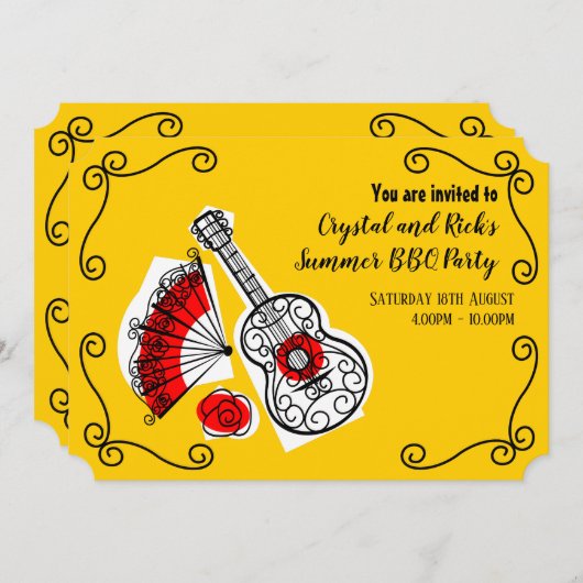 Spaanse Souvenirs Group Corners horizontal Kaart (Voorkant / Achterkant)