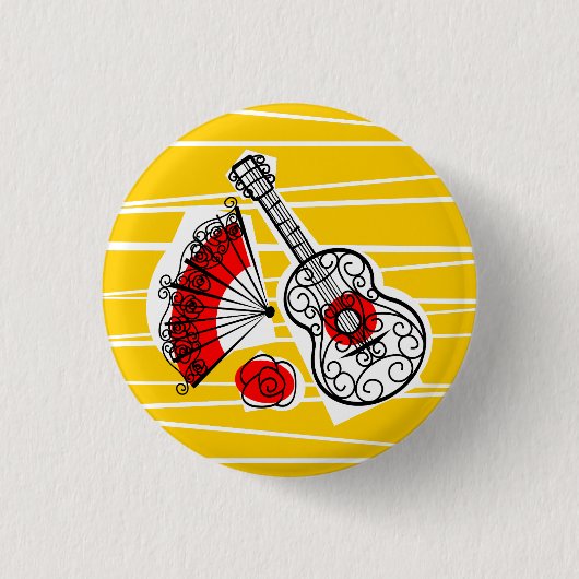 Spaanse Souvenirs Group, ronde knop Ronde Button 3,2 Cm (Voorkant)