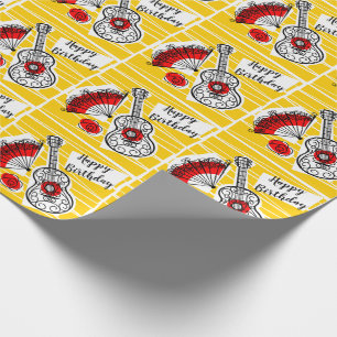 Spaanse souvenirs Happy Birthday-cadeauverpakking Cadeaupapier