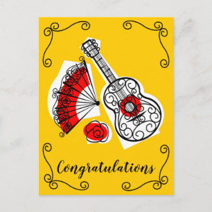 Spaanse Souvenirs Hoeken Felicitaties verticaal Briefkaart