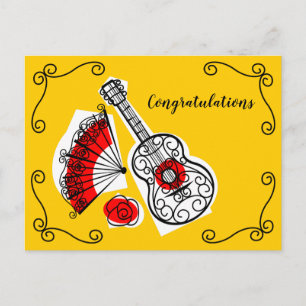 Spaanse Souvenirs Hoeken Gefeliciteerd Briefkaart