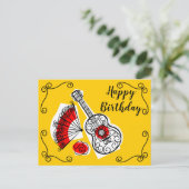 Spaanse Souvenirs Hoekjes Verjaardagslandschap Briefkaart (Staand voorkant)