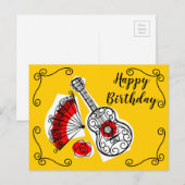 Spaanse Souvenirs Hoekjes Verjaardagslandschap Briefkaart (Voorkant / Achterkant)