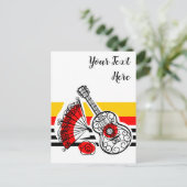 Spaanse Souvenirs klassieke stripe-tekst Briefkaart (Staand voorkant)