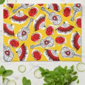 Spaanse Souvenirs Meukenhanddoeken, horizontaal Theedoek (Gevouwen)