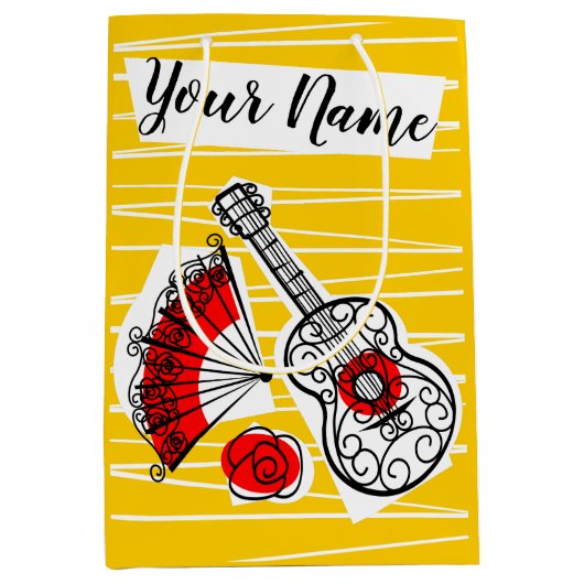 Spaanse Souvenirs Naam medium Cadeauzakje (Voorkant)