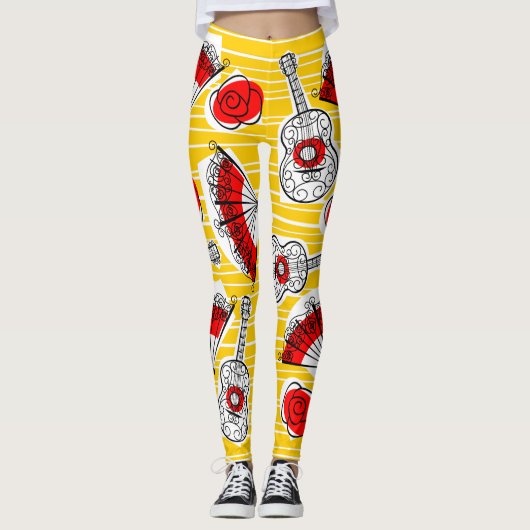 Spaanse Souvenirs Stripe leggings (Voorkant)