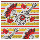 Spaanse Souvenirs Stripe stof, groot afdrukken Stof (Swatch)